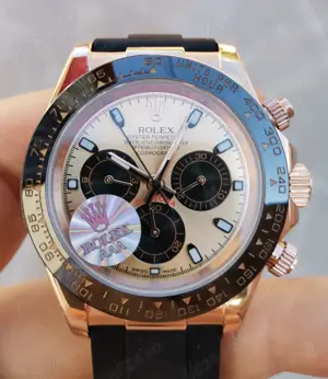 Replica Clona Rolex Daytona 116515LN, Oysterflex, SUNDUST AND BLACK