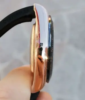 Replica Clona Rolex Daytona 116515LN, Oysterflex, SUNDUST AND BLACK - imagine 5