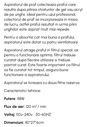 Aspirator praf unghii - imagine 2