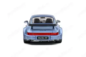 Porsche 911 Turbo light blue metalic 1990 - imagine 3