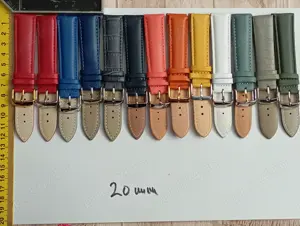 Curele piele pt ceas,marimi de 18 ,20 și 22 mm - imagine 2