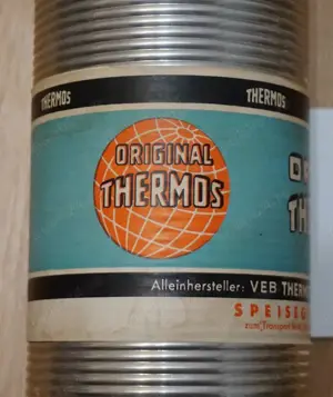 Termos original vechi RDG, exceptional, obiect rar de colectie - imagine 3