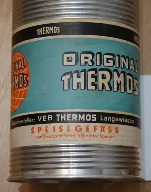 Termos original vechi RDG, exceptional, obiect rar de colectie - imagine 2