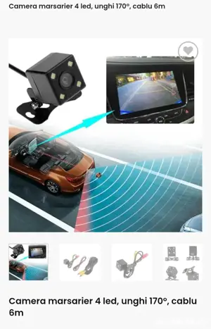 Camera marșarier 4 leduri  - imagine 7