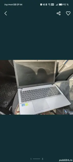 Laptop Asus A550C  15,6 i3 8gb ssd120