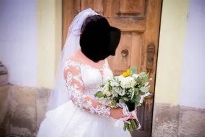 Vand rochie de mireasa marimea 38 - imagine 4