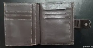 vând portofel bărbătesc din piele, NOU  - imagine 2