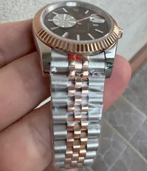 Rolex Datejust 41 mm Automatic Japonez two tone rose gold CITIZEN MIYOTA 8215 Replica Clona 1 la 1 1 - imagine 3