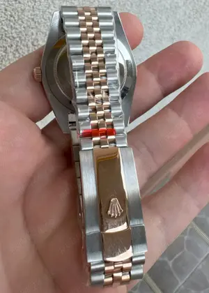 Rolex Datejust 41 mm Automatic Japonez two tone rose gold CITIZEN MIYOTA 8215 Replica Clona 1 la 1 1 - imagine 4