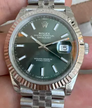Rolex Datejust 41 mm Jubilee 904L Cadran Verde VSF 3235 72h Rezerva