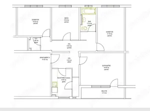 Apartament decomandat 4 camere, 2 băi, et. 2 din 4, Timișoara, zona Circumvalatiunii, comision 0%