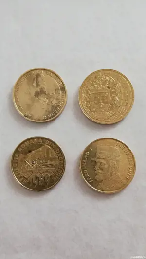 Moneda 50 bani - lot 4 monezi - Mircea cel Batran 2011, UE 2017, Revolutie si Ferdinand 2019 - imagine 2