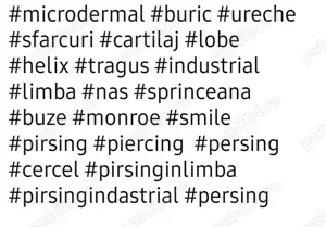  Aplic piercinguri bijuterii microdermale - imagine 3