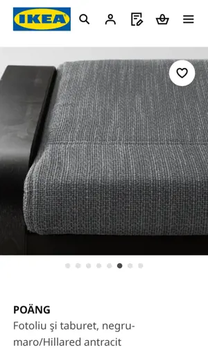 Scaun balansoar Ikea+suport picioare  - imagine 4