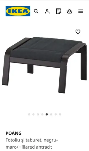 Scaun balansoar Ikea+suport picioare  - imagine 2