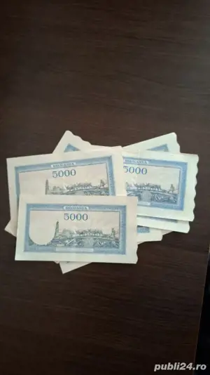 bancnote bani 5000 lei 1945 - imagine 4