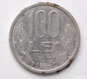 Vând monedă de 100 de lei