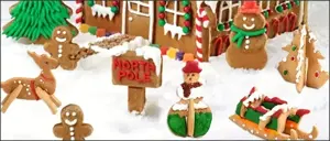 8 Forme pentru prăjituri craciun, iarna, din oțel inoxidabil - set brad, om de zapada, ren, sanie - imagine 4