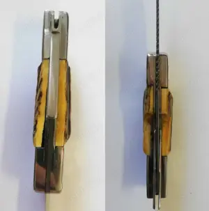 Obiect pliabil,briceag de vanatoare,de colectie,an 1997,inscriptie SCORPION - imagine 2