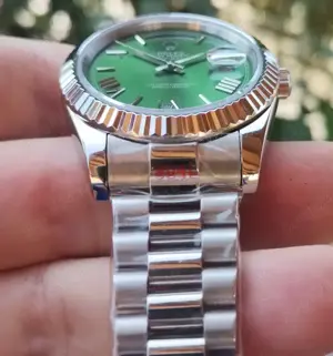 Replica Clona Rolex Day-Date 228236, Oyster President, Verde - imagine 2