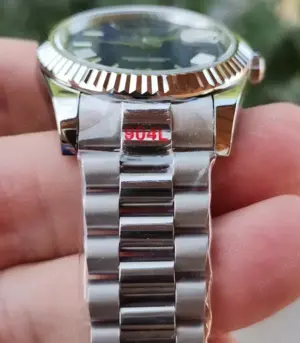 Replica Clona Rolex Day-Date 228239, Oyster President, BRIGHT BLUE - imagine 3