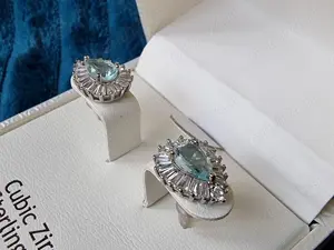 Cercei argint Rachel Ashwell cu piatra zirconiu