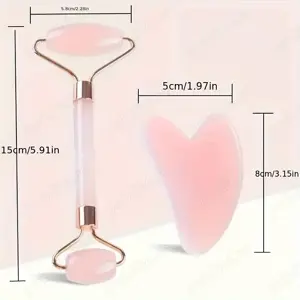 Rola de jad masaj, promovează circulația sângelui, reduce cearcănele, umflarea și ridurile - imagine 4