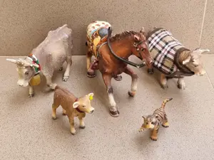 Lot 5 animale figurine Bullyland Germania, handpainted