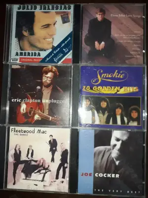 CD-uri Julio Iglesias,Rolling Stones,Smokie,FLEETOOD MAC,Nazareth,Elton John,Joe Cocker,James Brown
