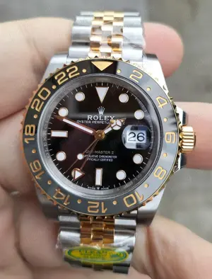 Rolex 40 mm GMT Master II 904L Two Tone Yellow Gold Clean DD3285 72h Rezerva - imagine 2