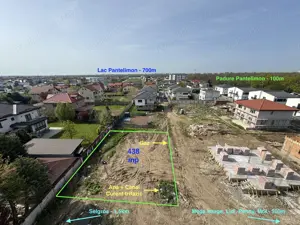Teren dubla deschidere 438 mp -Sos.Cernica Pantelimon - utilitati full