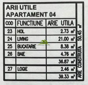 Garsoniera, bloc nou, P+3, Ap.04, Parter, Bl.3 - CP2440320 - imagine 7