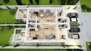 Duplex in centrul Comunei Sacalaz P+E+Pod, 4 camere  - imagine 4