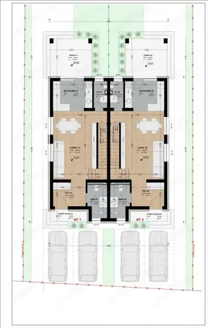Duplex in centrul Comunei Sacalaz P+E+Pod, 4 camere  - imagine 6