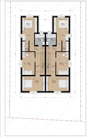Duplex in centrul Comunei Sacalaz P+E+Pod, 4 camere  - imagine 7
