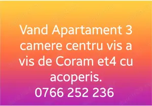 Vand Apartament 3 camere