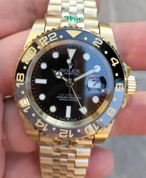 Replica clona 1 la 1 1:1 Rolex GMT Master 2 II 40 mm Automatic Gold Jubilee