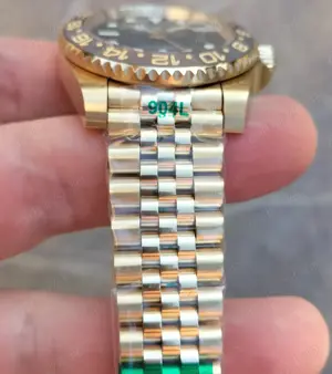 Replica clona 1 la 1 1:1 Rolex GMT Master 2 II 40 mm Automatic Gold Jubilee - imagine 2