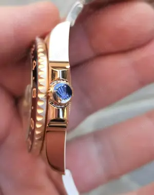 Replica clona 1 la 1 1:1 Rolex GMT Master 2 II 40 mm Automatic Oyster Rose Gold - imagine 3