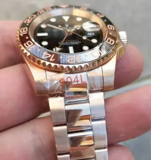Replica clona 1 la 1 1:1 Rolex GMT Master 2 II 40 mm Automatic Oyster Rose Gold - imagine 2