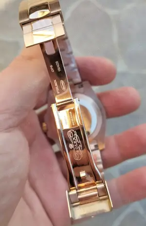 Replica clona 1 la 1 1:1 Rolex GMT Master 2 II 40 mm Automatic Oyster Rose Gold - imagine 4