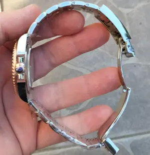 Replica clona 1 la 1 1:1 Rolex GMT Master 2 II 40 mm Automatic Two Tone Oyster Rose Gold - imagine 3