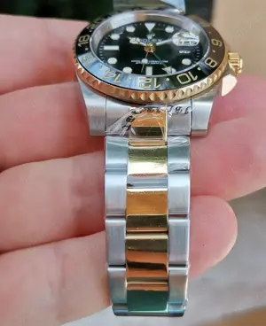 Replica Clona Rolex GMT Master 2 Black 126713LN, Oyster - imagine 2