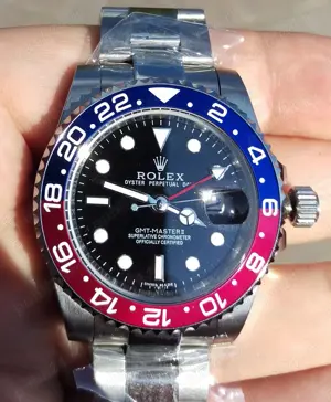 Replica Clona Rolex GMT Master 2 Pepsi 126710BLRO, Oyster - imagine 5
