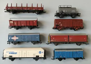 Vagoane de marfa trenulet electric H0