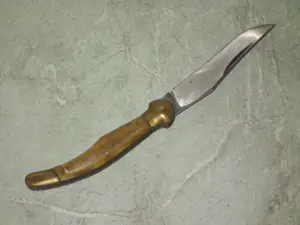 Briceag traditional maghiar Fejesgörbe retro cu plásele din corn - imagine 5