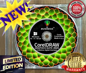 CorelDRAW Graphics Suite Business 2025-3 Lifetime licenses ( permanente ) - imagine 1