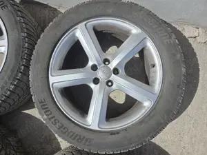 Jante originale Audi R19 5x112 Q5 S-Line anvelope de iarna M+S 255/50 Bridgestone Blizzak - imagine 2