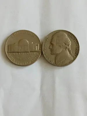 2 monede 5 centi USA 1964&1969