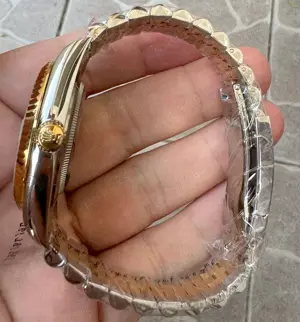 Rolex Sky-Dweller 41 mm GMT Automatic two tone Safir Replica Clona 1 la 1 1:1 Jubilee - imagine 3